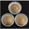 Image 1 : (3) Republic of Texas Army Brass Buttons