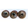 Image 2 : (3) Republic of Texas Army Brass Buttons