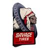 Image 1 : Savage Tires Porcelain Flange Sign