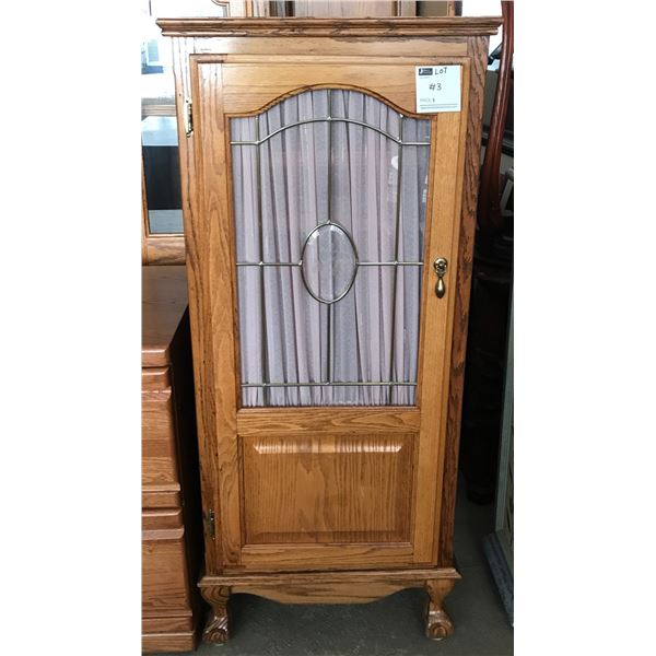 Antique Wooden Wardrobe With Window