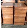 Image 1 : Set Of 2 Drawer Wooden Filing Cabinets