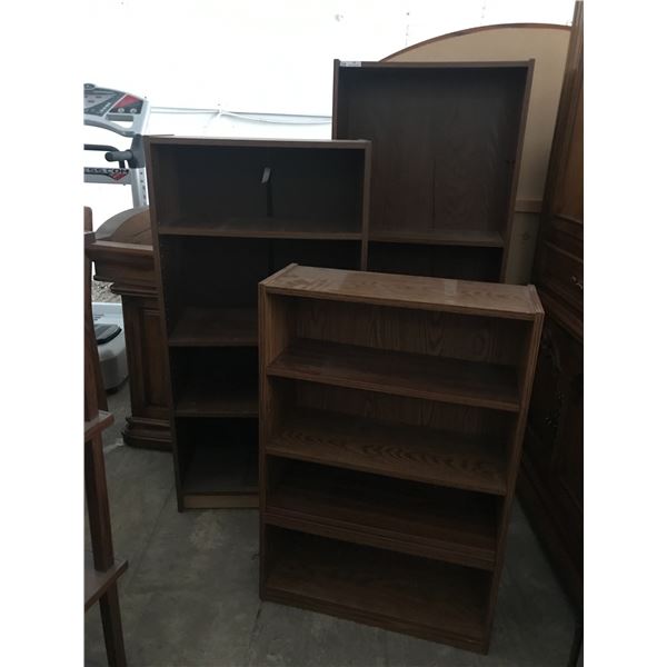 Set Of Three Wooden Shelving Units