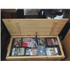 Image 4 : Vintage Wooden Chest With Selection Of C.D.'s And Drawer Set