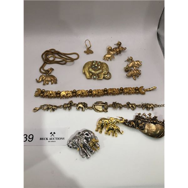 Assortment Of Elephant Jewlery