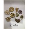 Image 1 : Assortment Of Beautiful Costume Broaches