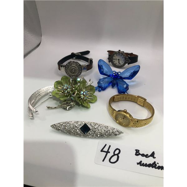 Assortment Of Beautiful Costume jewelry and Broaches