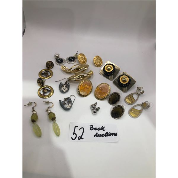 Assortment Of Costume Earrings