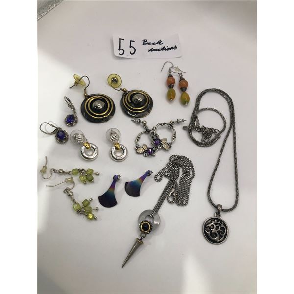 Assortment Of Costume And Silver Jewelry