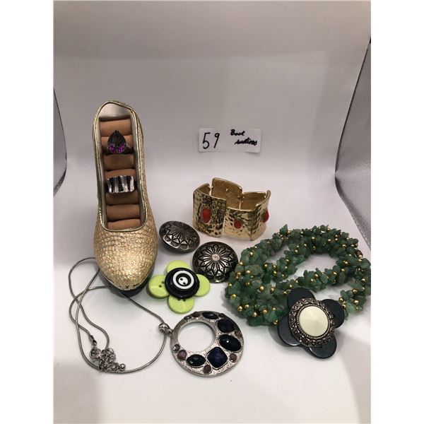 Silver Rings And Costume Jewelry