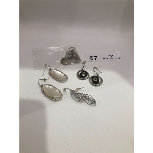 Assorted Silver Earrings