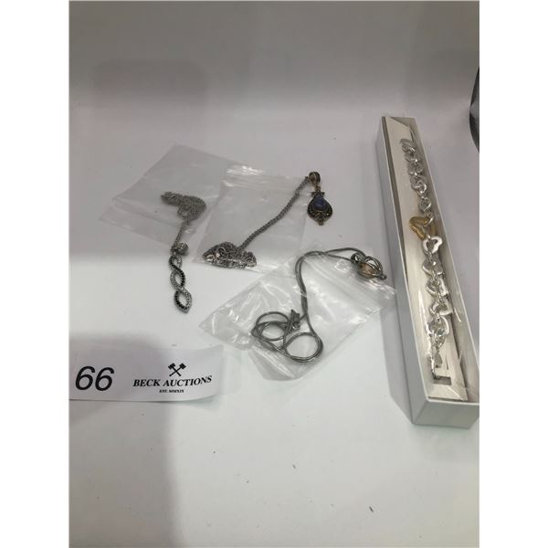 Assorted Silver Jewelry