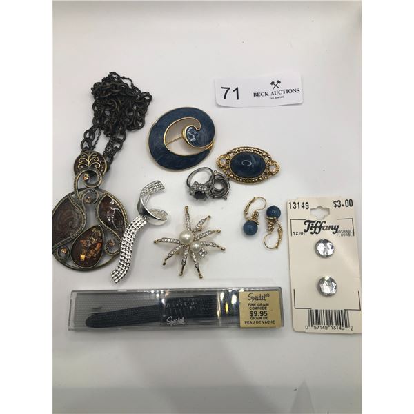 Assorted Costume And Silver Jewelry
