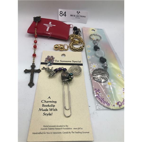 Costume Jewelry ,Rosary,Keychain And Book Mark
