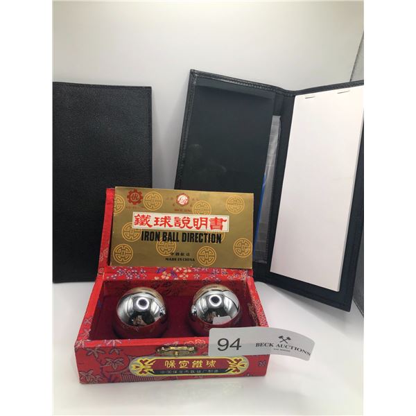 Chinese Bell Balls And Note Books
