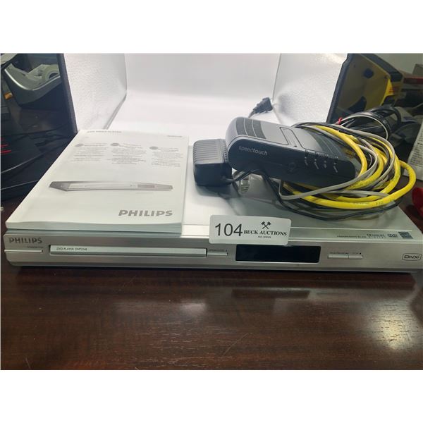 Philips DVD Player And Speed Touch Power Box