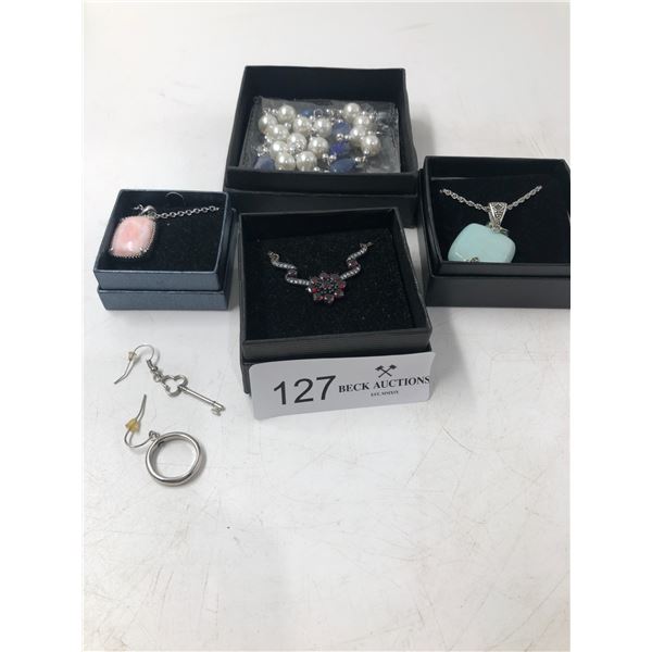 Assorted Costume And Silver Jewelry