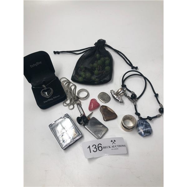 Assortment Of Costume And Silver Jewelry