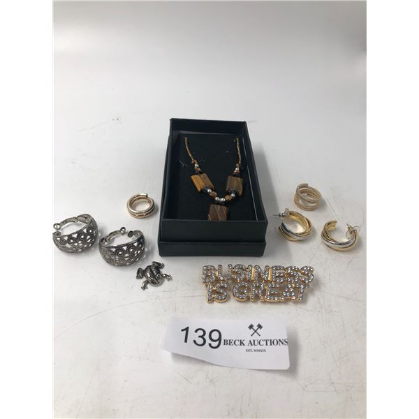 Assorted Costume And Silver Jewelry