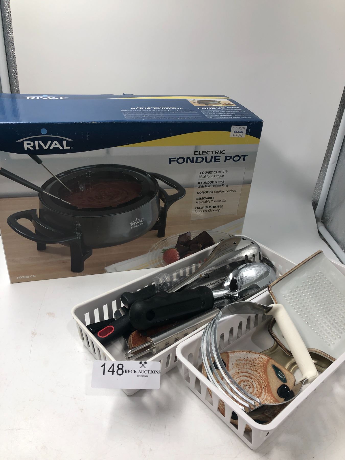 Rival Electric Fondue Pot And Assorted Kitchen Ware Beck Auctions Inc.