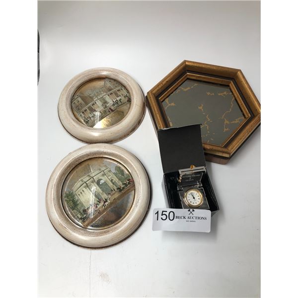 Wall Decor And Mini Picture Frame/Clock