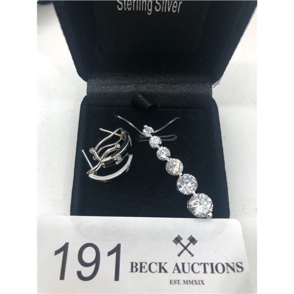 Beautiful Set Of Sterling Silver Jewelry