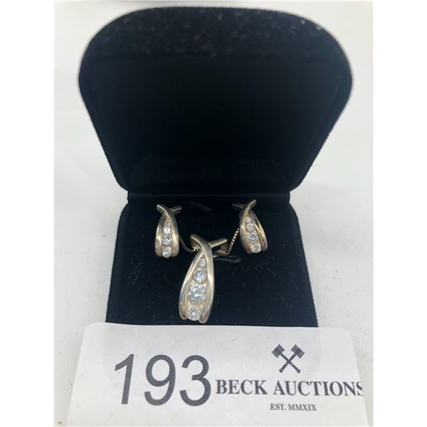 Beautiful Set Of Sterling Silver Jewelry