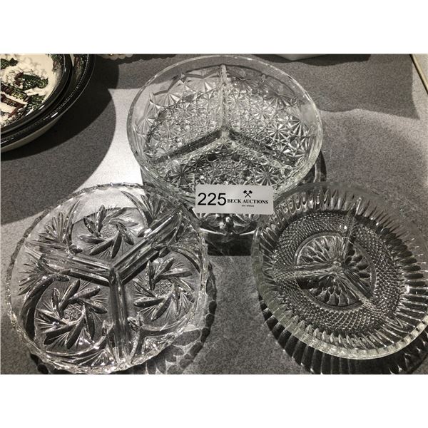 Crystal And Glass Snack Plates