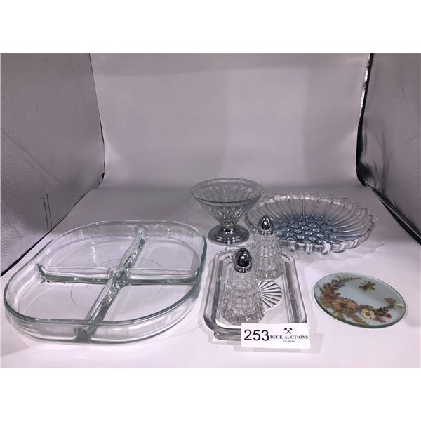 Collection Of Decorative Glass Kitchen Ware