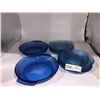 Image 1 : Collection Of Decorative Blue Glass Kitchen Ware