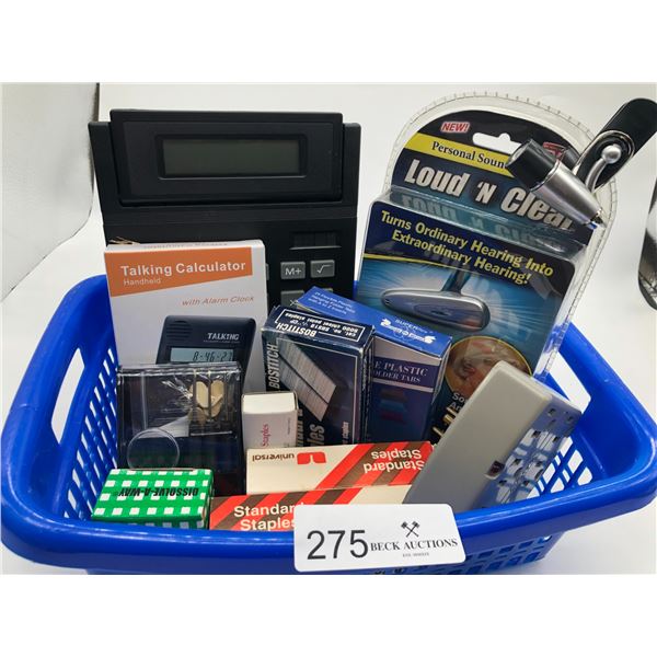 Collection Of Office Supplies And GizMos