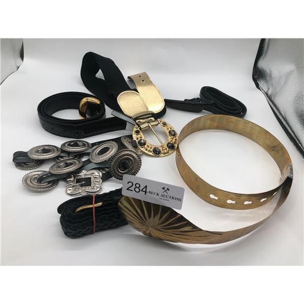 Collection Of Vintage Belts