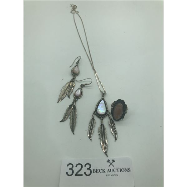 Beautiful Set Of Sterling Silver Jewelry