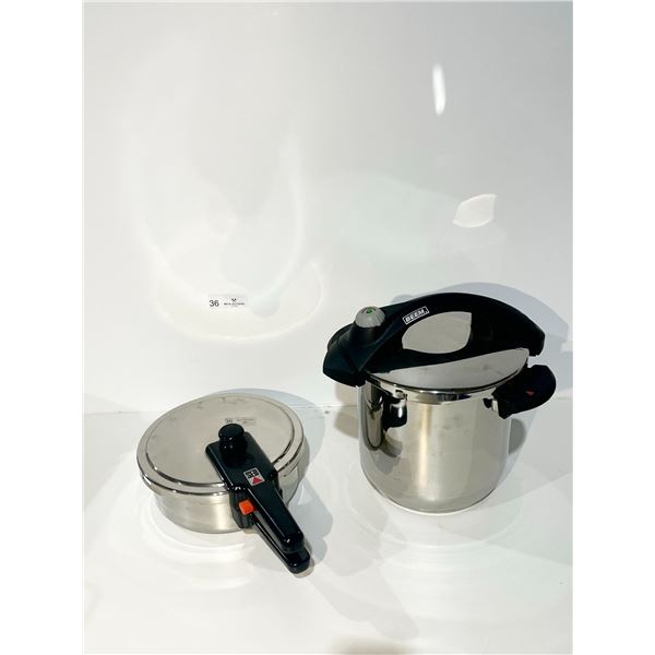 One Beem Pressure Cooker, and one Seb Pressure Cooker