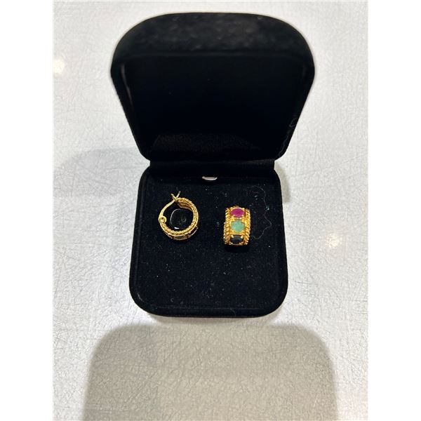 10K Gold Gemstone Earrings