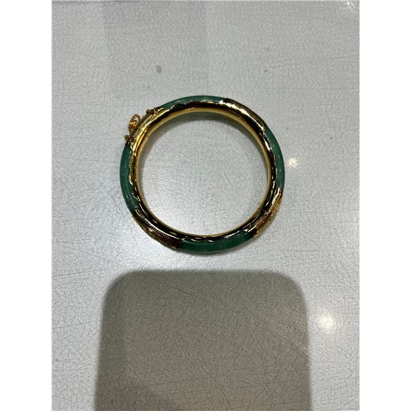 8K Gold & Jade Bracelet