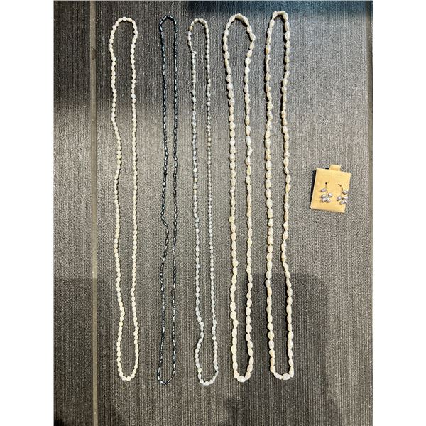 14K Freshwater Pearl Earrings & Necklaces