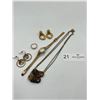 Image 1 : Costume Jewelry and 14K Gold Plated Watch