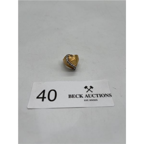 14K Gold Ring with Stones