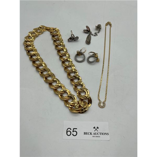 Costume Jewelry and Silver Ring