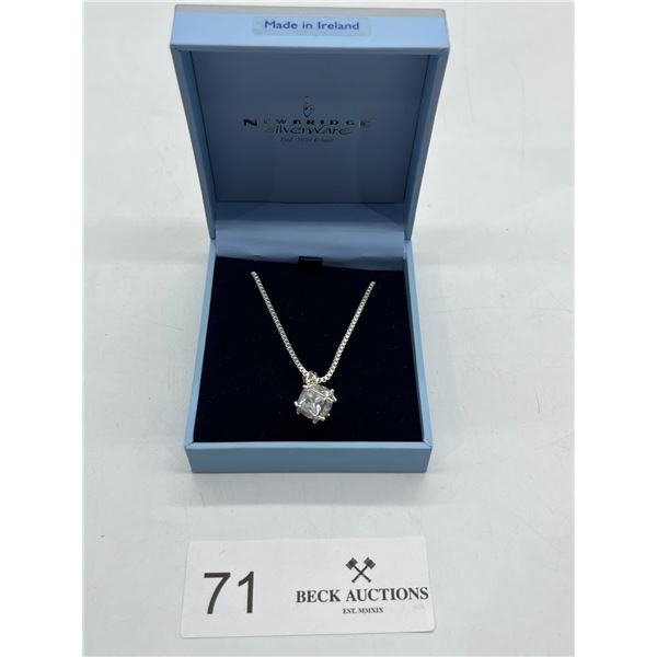 Costume Necklace with cube pendant