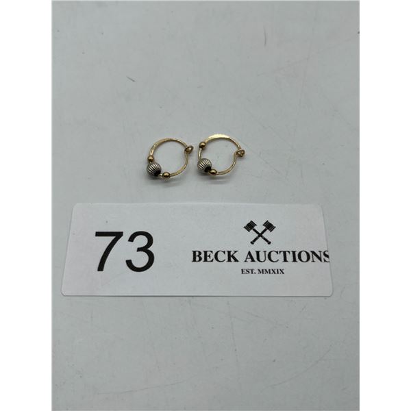 10K Gold earrings Beck Auctions Inc.