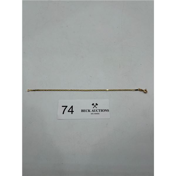 14k Gold chain bracelet