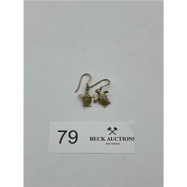 Silver Turtle earrings