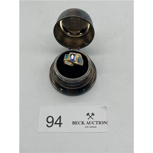 14K Gold Ring with Tanzanite Stone Box Not Included