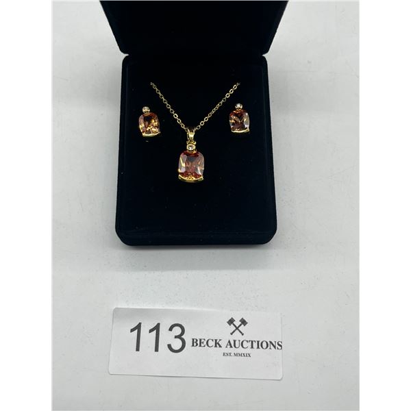Costume Jewelry Necklace and earring set