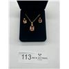 Image 1 : Costume Jewelry Necklace and earring set