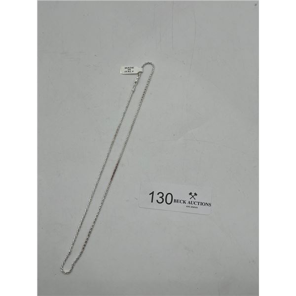 Silver chain necklace