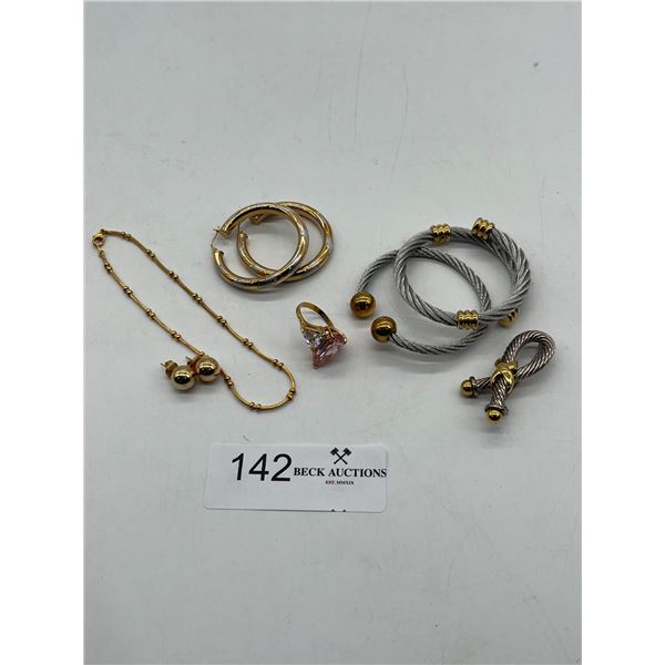 Costume jewelry and 14K Gold Earrings