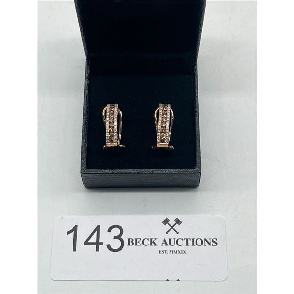 14k rose gold earrings