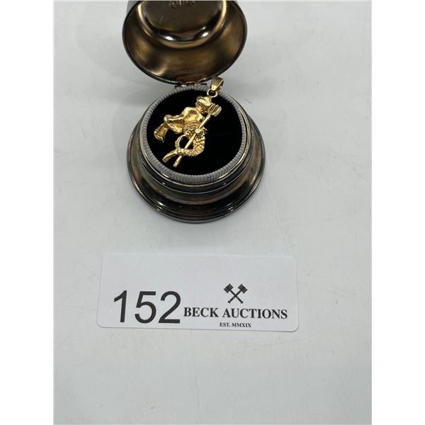 14K Gold baby angel pendant Box Not Included